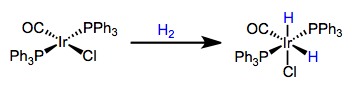 Concerted oxidative addition of dihydrogen for the synthesis of metal hydrides. Note that an open coordination site is necessary for this method to work!